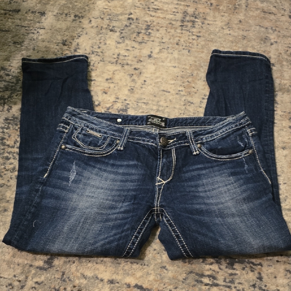 Express Dark Blue Skinny Jeans for Women
